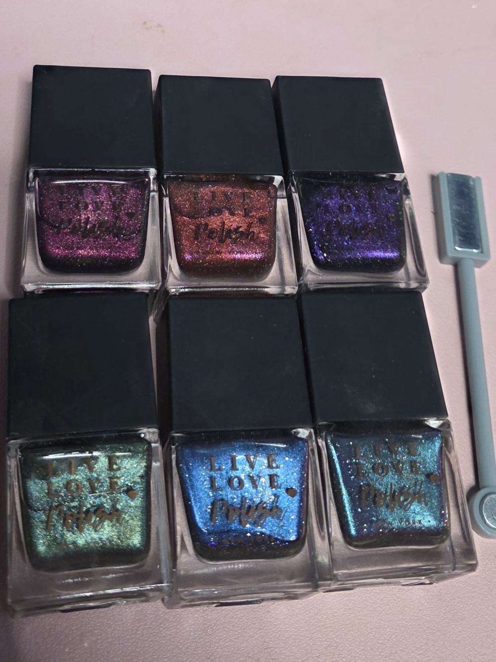 Live Love Polish Multichrome Nail Polish Set - Iridescent Blue/Green/Purple